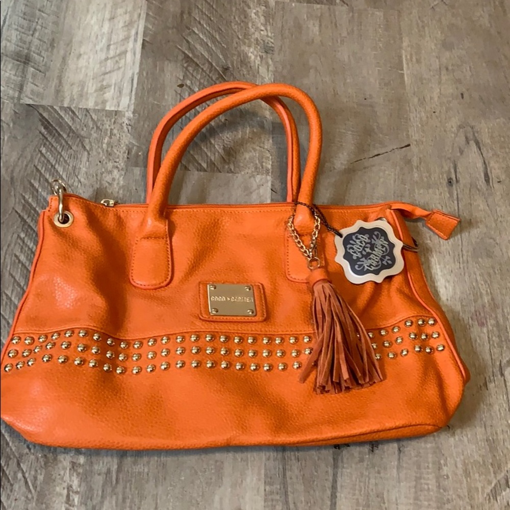 Coco + Carmen orange purse 👜